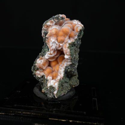 Orange Thomsonite with Mesolite Natural Mineral Specimen from Madhya Pradesh # B 7232