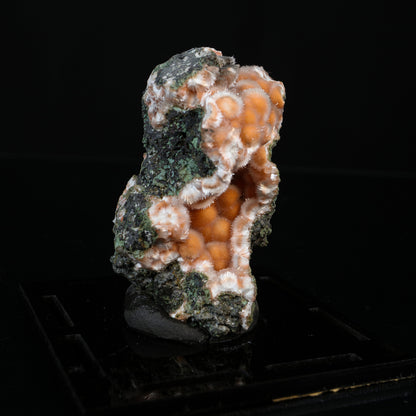 Orange Thomsonite with Mesolite Natural Mineral Specimen from Madhya Pradesh # B 7232