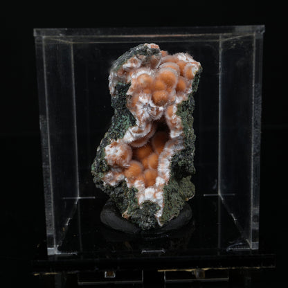 Orange Thomsonite with Mesolite Natural Mineral Specimen from Madhya Pradesh # B 7232