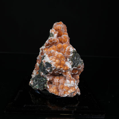 Orange Thomsonite with Mesolite Natural Mineral Specimen from Madhya Pradesh # B 7234