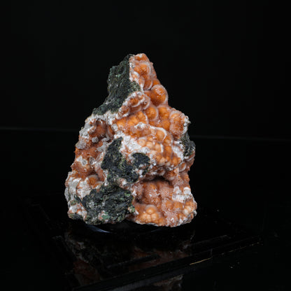 Orange Thomsonite with Mesolite Natural Mineral Specimen from Madhya Pradesh # B 7234