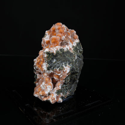 Orange Thomsonite with Mesolite Natural Mineral Specimen from Madhya Pradesh # B 7234
