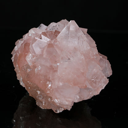Ultra-Rare Pink Apophyllite Cluster with Sharp Terminations – First Find Lustrous Indian Mineral Specimen from Madhya Pradesh # B 7235