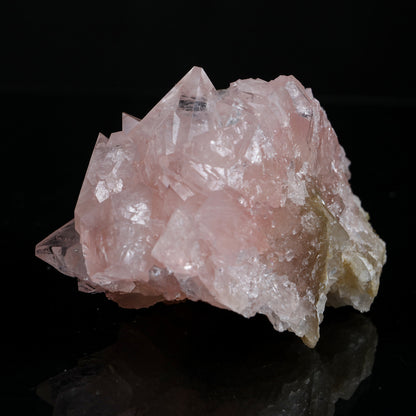 Ultra-Rare Pink Apophyllite Cluster with Sharp Terminations – First Find Lustrous Indian Mineral Specimen from Madhya Pradesh # B 7235