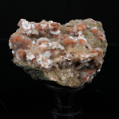 Orange Thomsonite with Mesolite Natural Mineral Specimen from Madhya Pradesh # B 7236