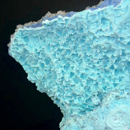 Blue Shattuckite With Quartz On Chrysocolla – Large Cabinet Mineral Specimen From Congo (Drc) – 13" Bowl Formation