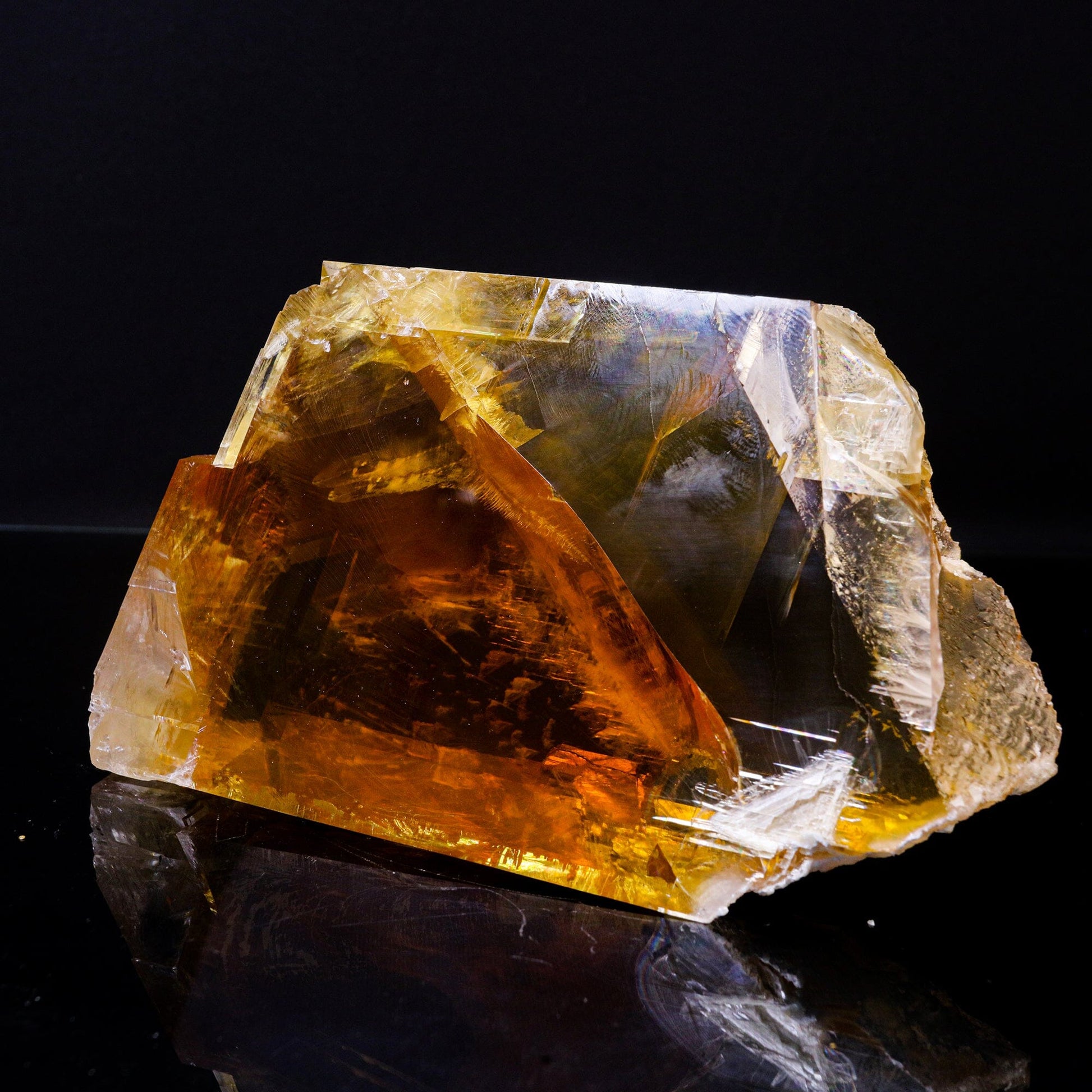 Amazing Honey Color Calcite Free standing Natural Mineral Specimen # B 6737 Thomsonite Superb Minerals 