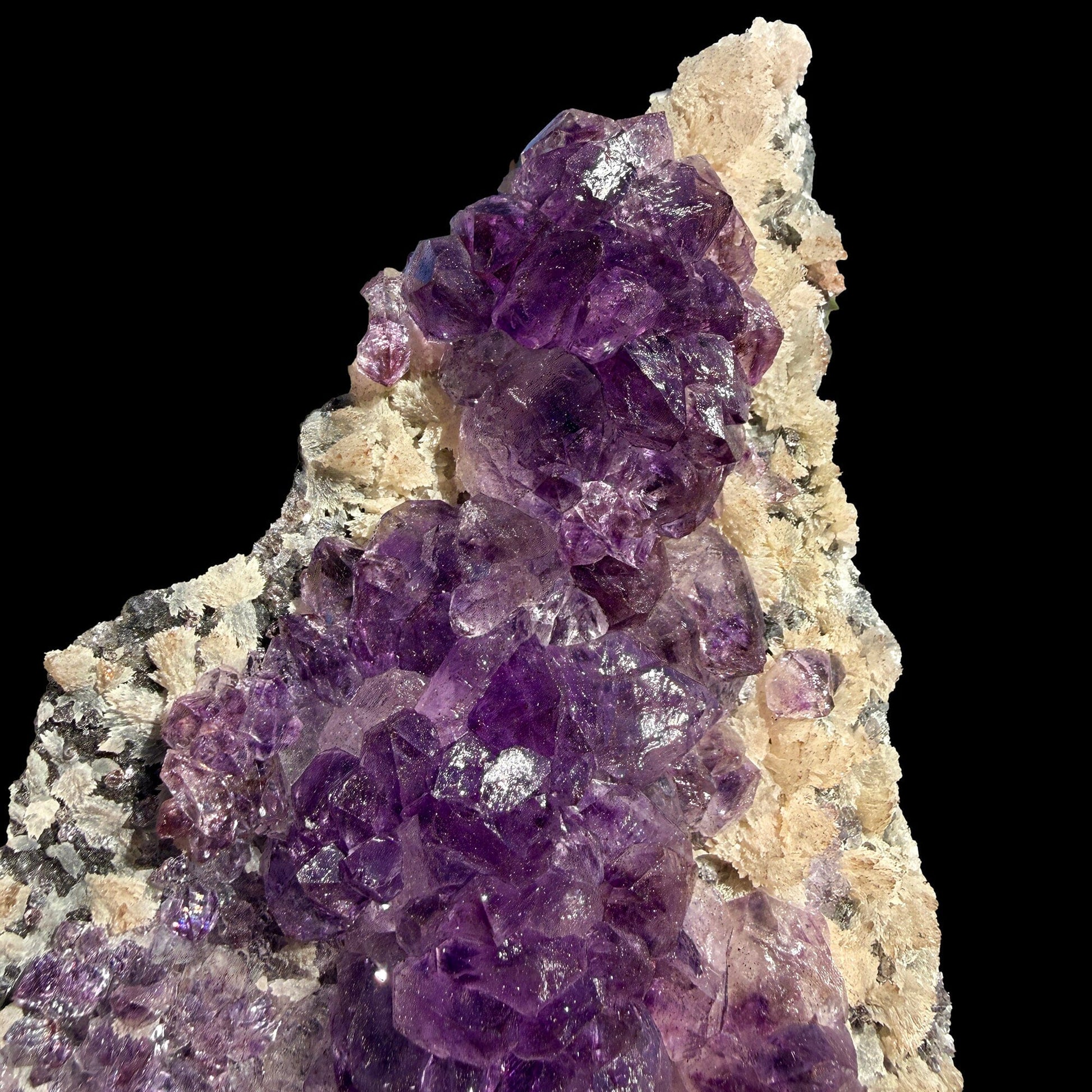 Amethyst Cluster Natural Deep Purple Specimen from Karur, India | # DKT22