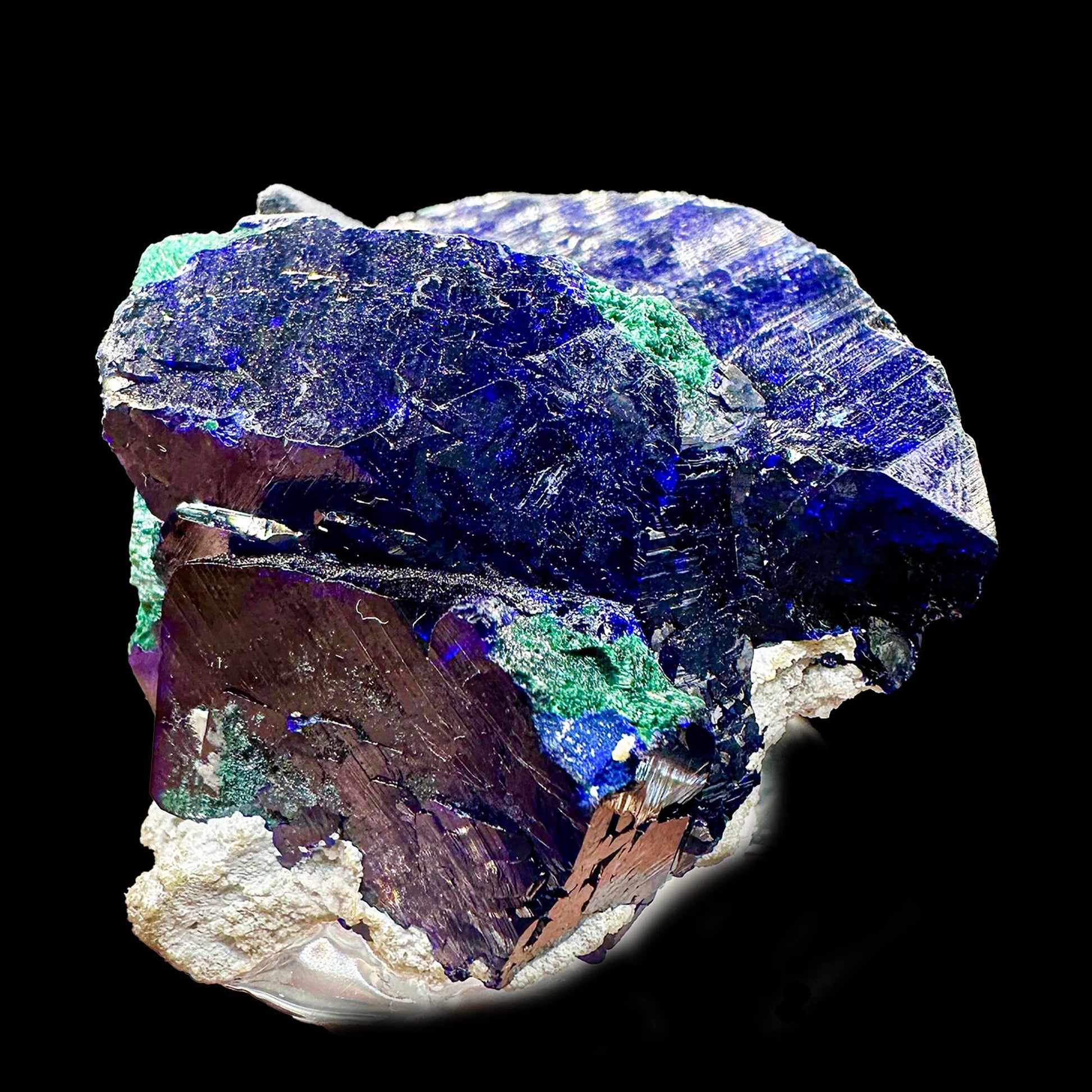 Azurite-malachite Natural Mineral Specimen # JPL2