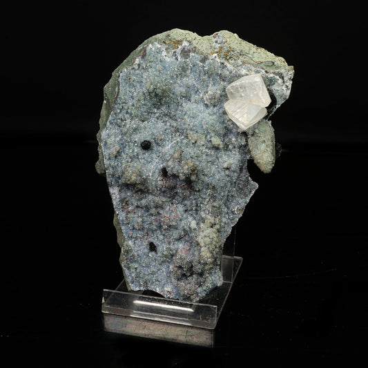 Babingtonite with Apophyllite & Chalcedony Natural Mineral Specimen # B 6782 Babingtonite Superb Minerals 