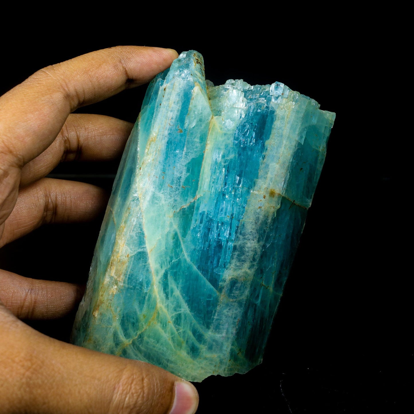 Blue Beryl var. Aquamarine Natural Mineral Specimen # B 7044