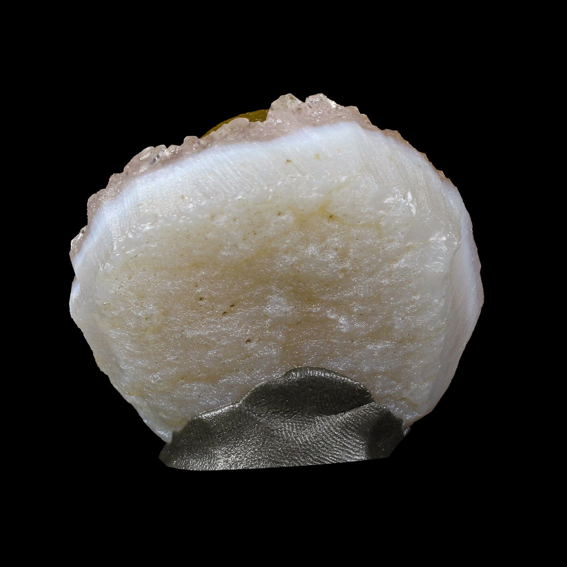 Botryoidal Yelllow Fluorite on Amethyst – Natural Mineral Specimen # B 7167 Fluorite Superb Minerals 