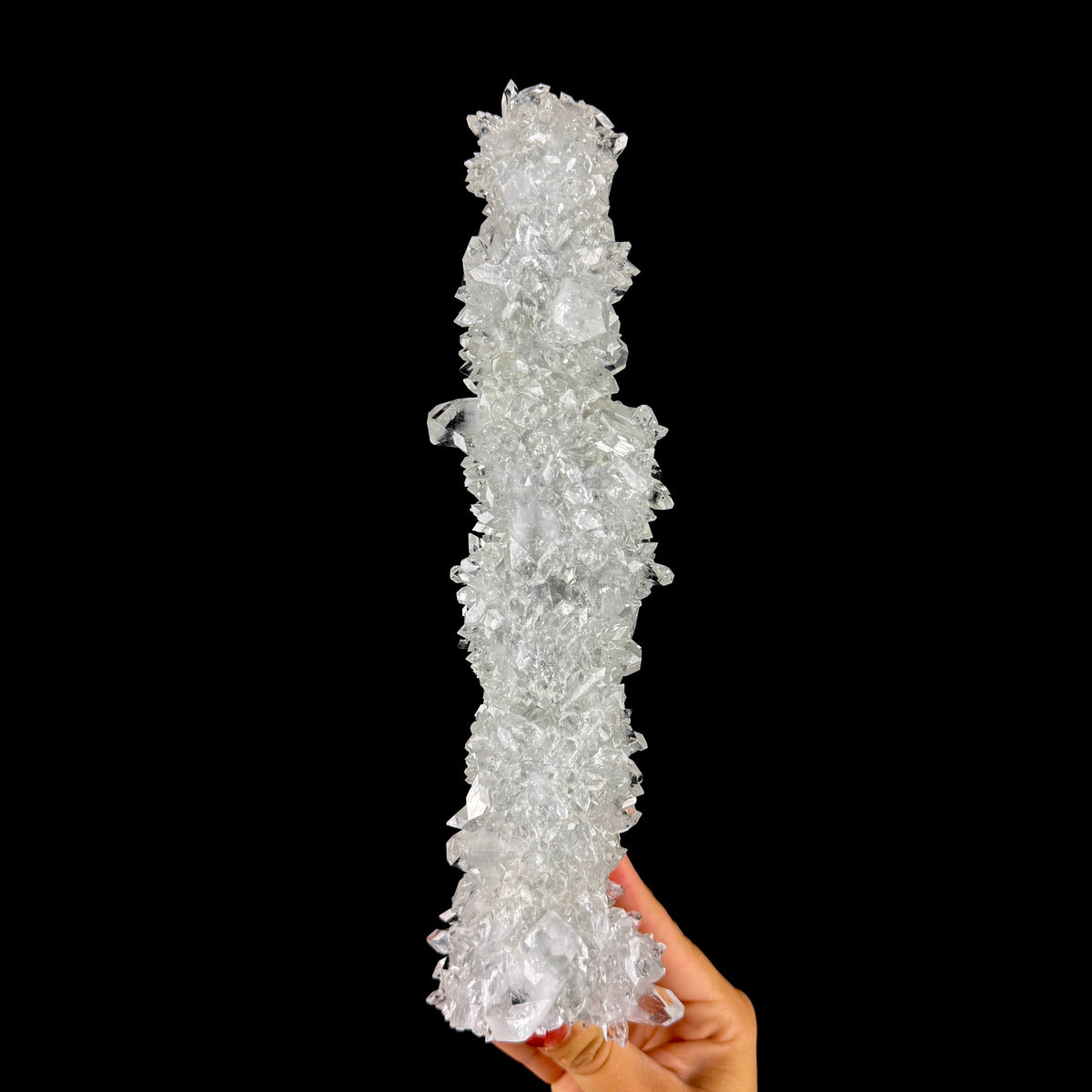 Brilliant Water-Clear Apophyllite Crystal Stalactite - Collector’s Cabinet Specimen from Jalgaon, India # DKT193 Apophyllite Superb Minerals 