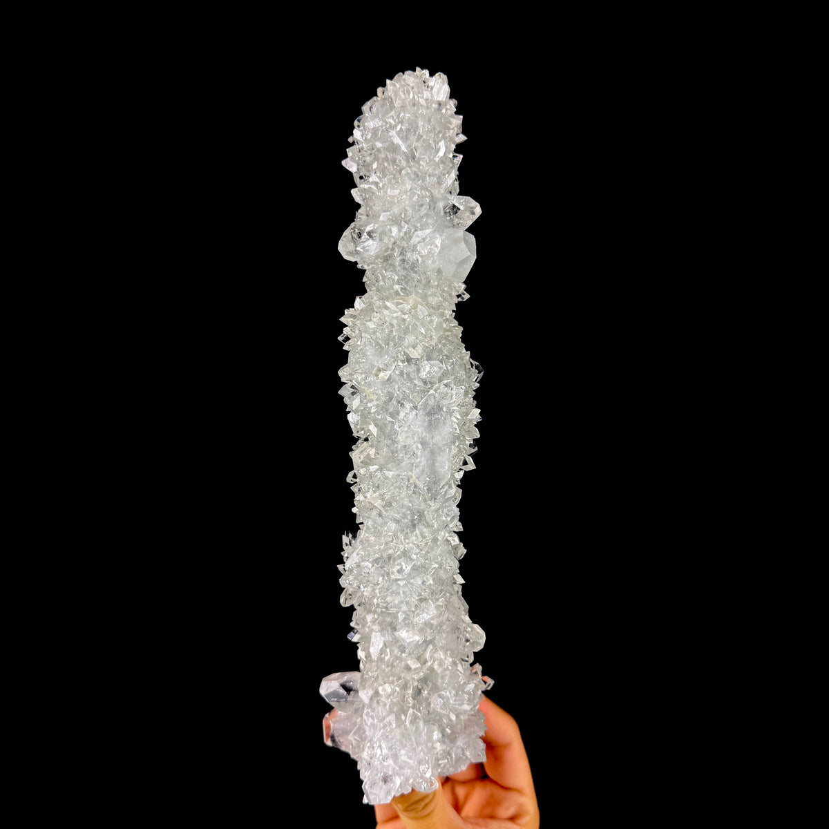 Brilliant Water-Clear Apophyllite Crystal Stalactite - Collector’s Cabinet Specimen from Jalgaon, India # DKT193 Apophyllite Superb Minerals 