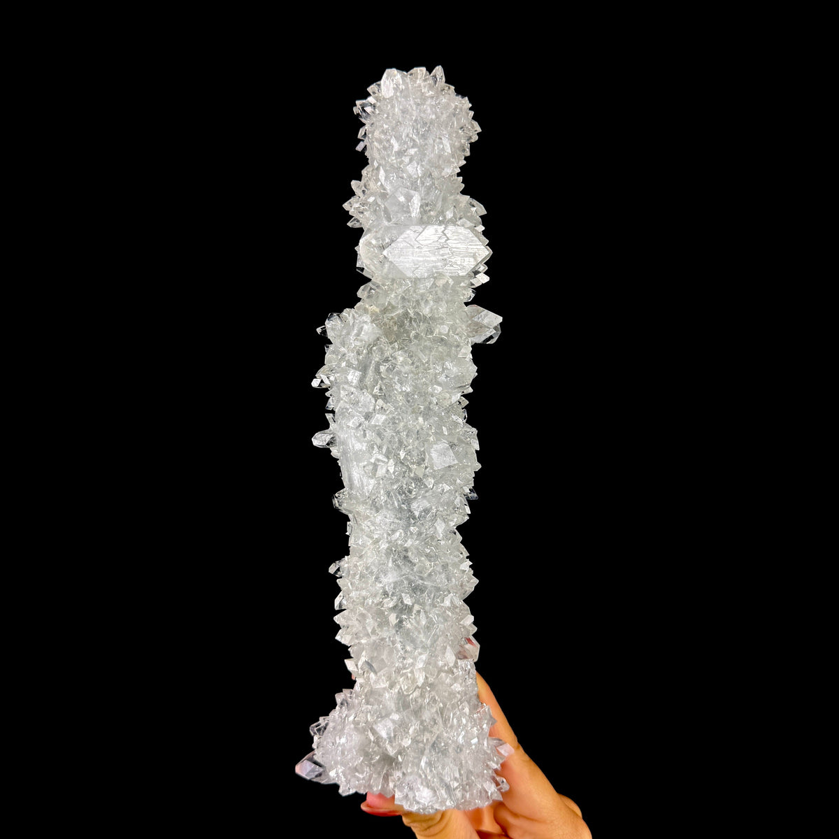 Brilliant Water-Clear Apophyllite Crystal Stalactite - Collector’s Cabinet Specimen from Jalgaon, India # DKT193 Apophyllite Superb Minerals 