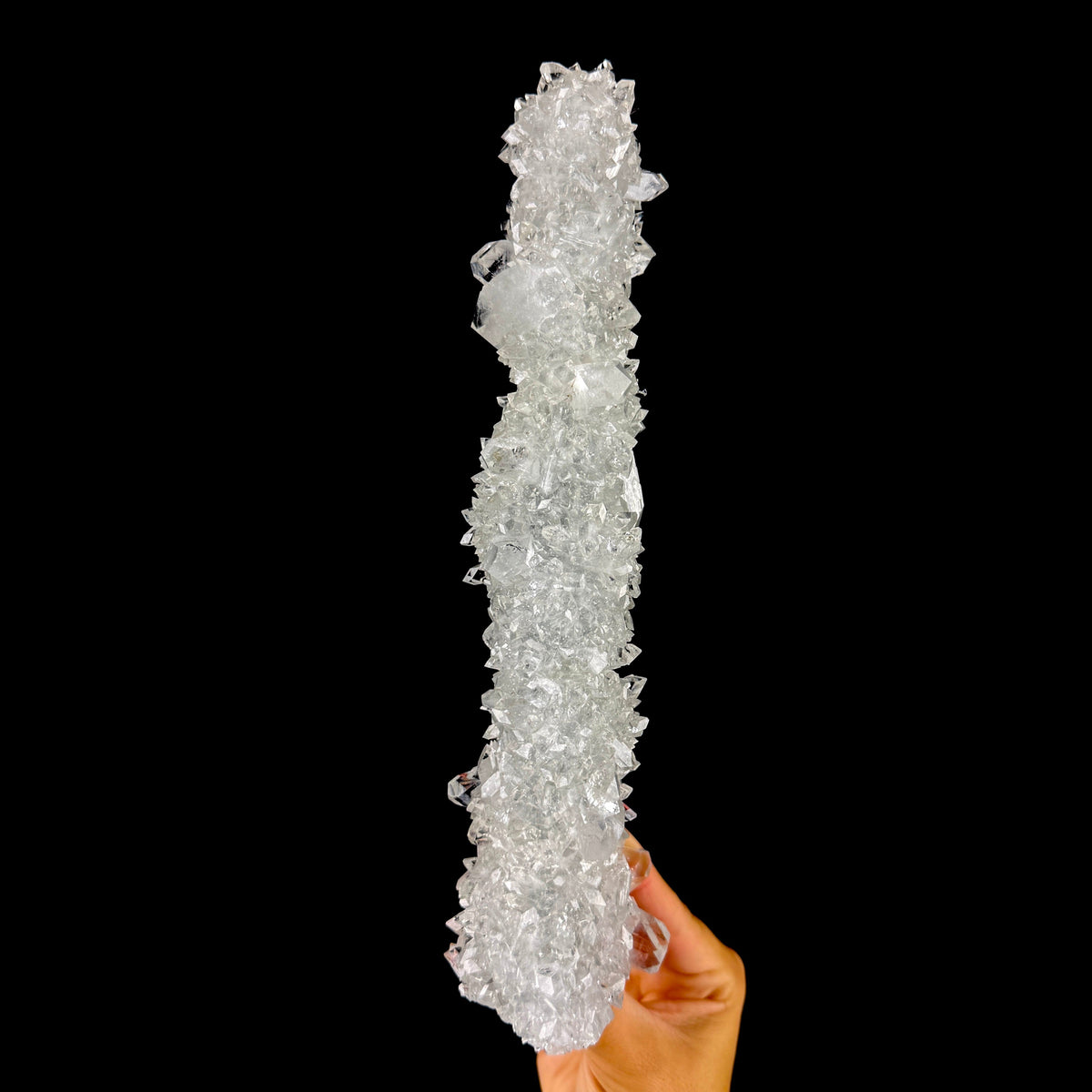 Brilliant Water-Clear Apophyllite Crystal Stalactite - Collector’s Cabinet Specimen from Jalgaon, India # DKT193 Apophyllite Superb Minerals 