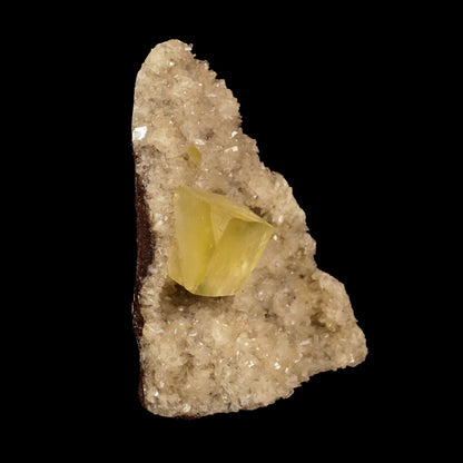 Calcite Cube with Heulandite free standing Natural Mineral Specimen