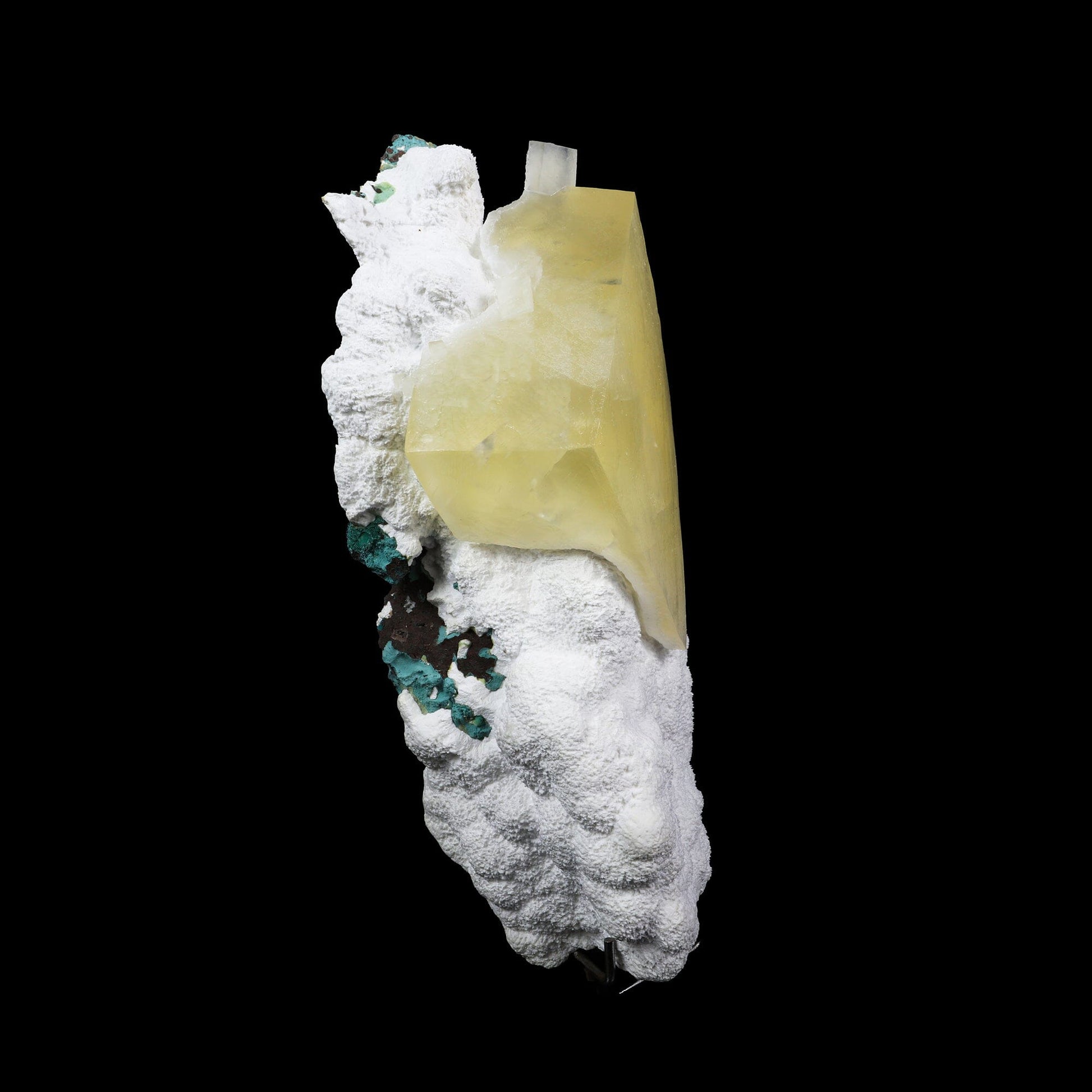 Calcite on Mordenite Matrix – Unique Diamond-Shaped Yellow Mineral Specimen from Sambhaji Nagar # B 7186 Calcite Superb Minerals 