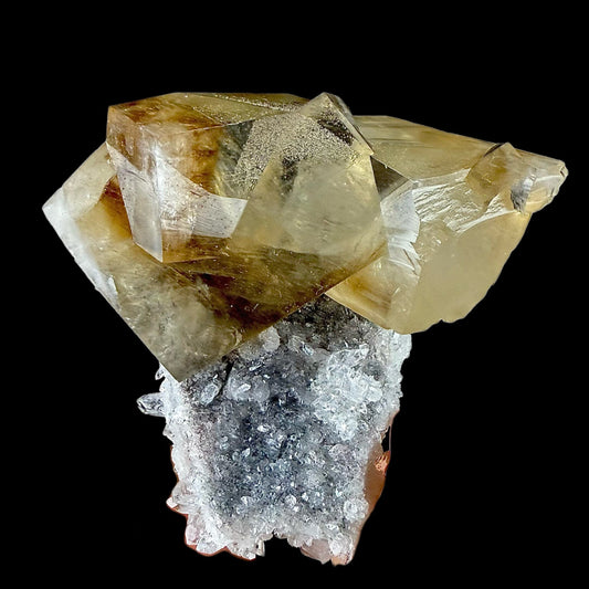Calicite on Apophyllite & Chalcedony | Higj Quality Mineral | Indian Minerals | Superb Minerals | Fine Mineral | Collectors Piece Calcite Superb Minerals 