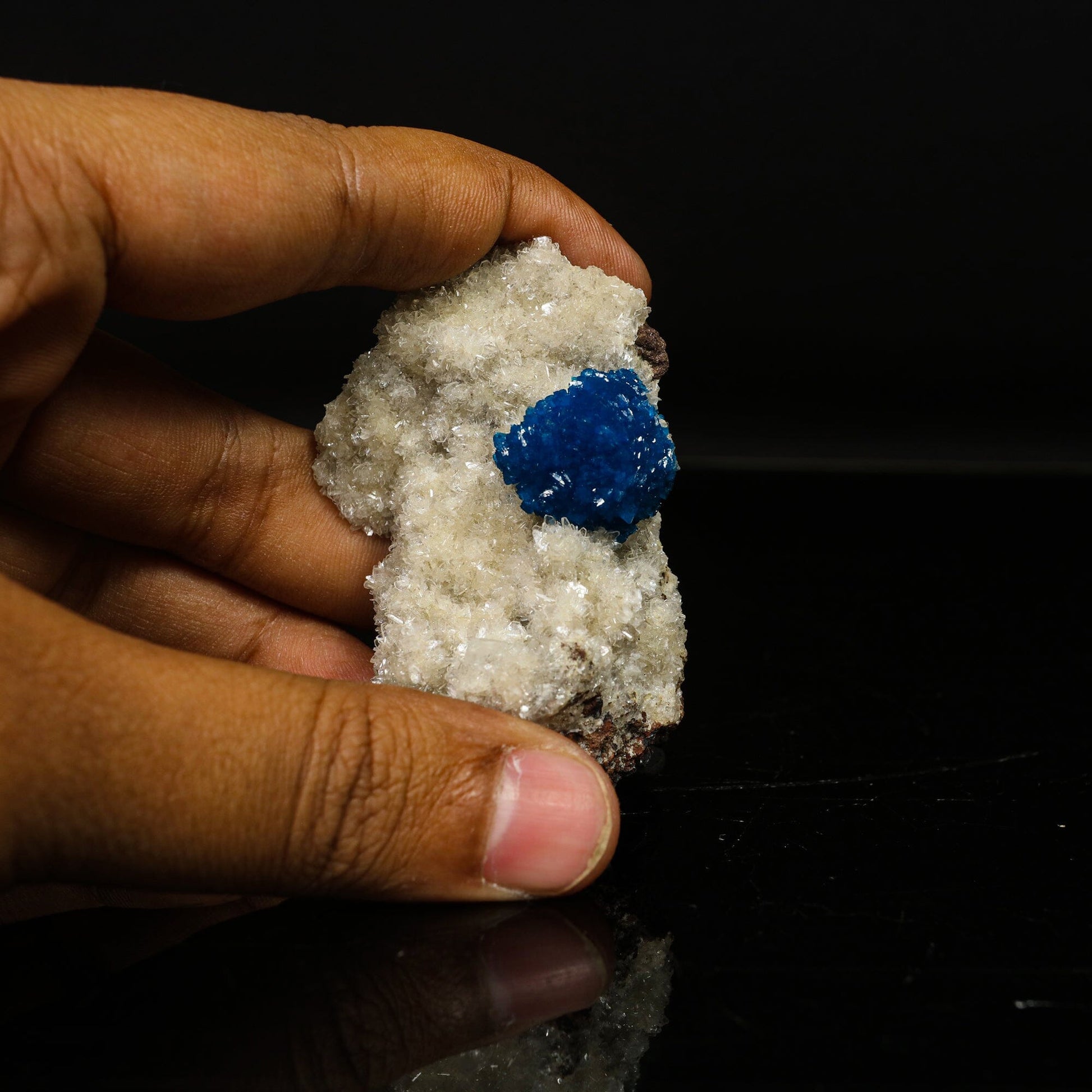 Cavansite on Heulandite (Rare Find) Natural Mineral Specimen # B 6756 Cavansite Superb Minerals 