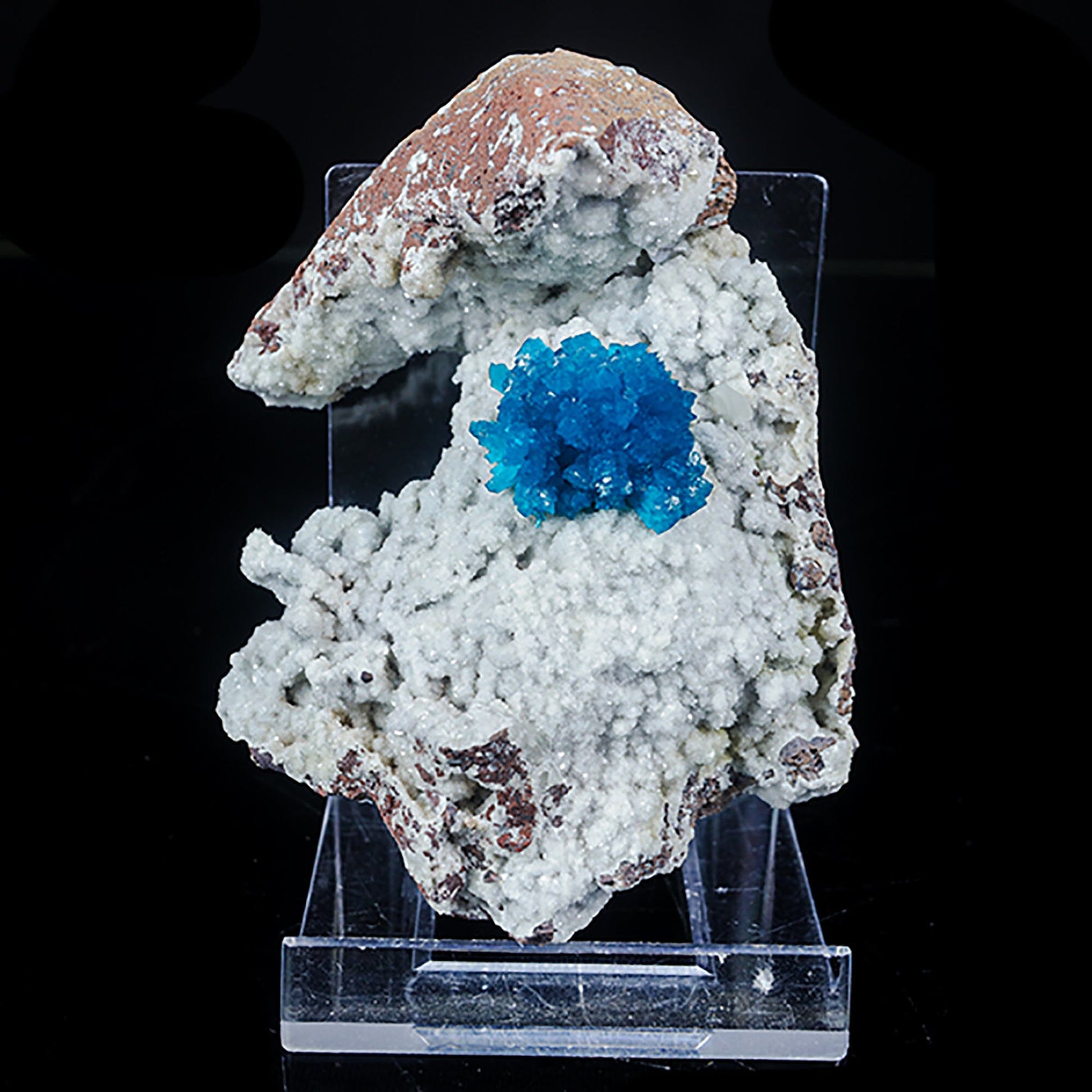 Cavansite on Heulandite (Rare Find) Natural Mineral Specimen # B 7040 Cavansite Superb Minerals 