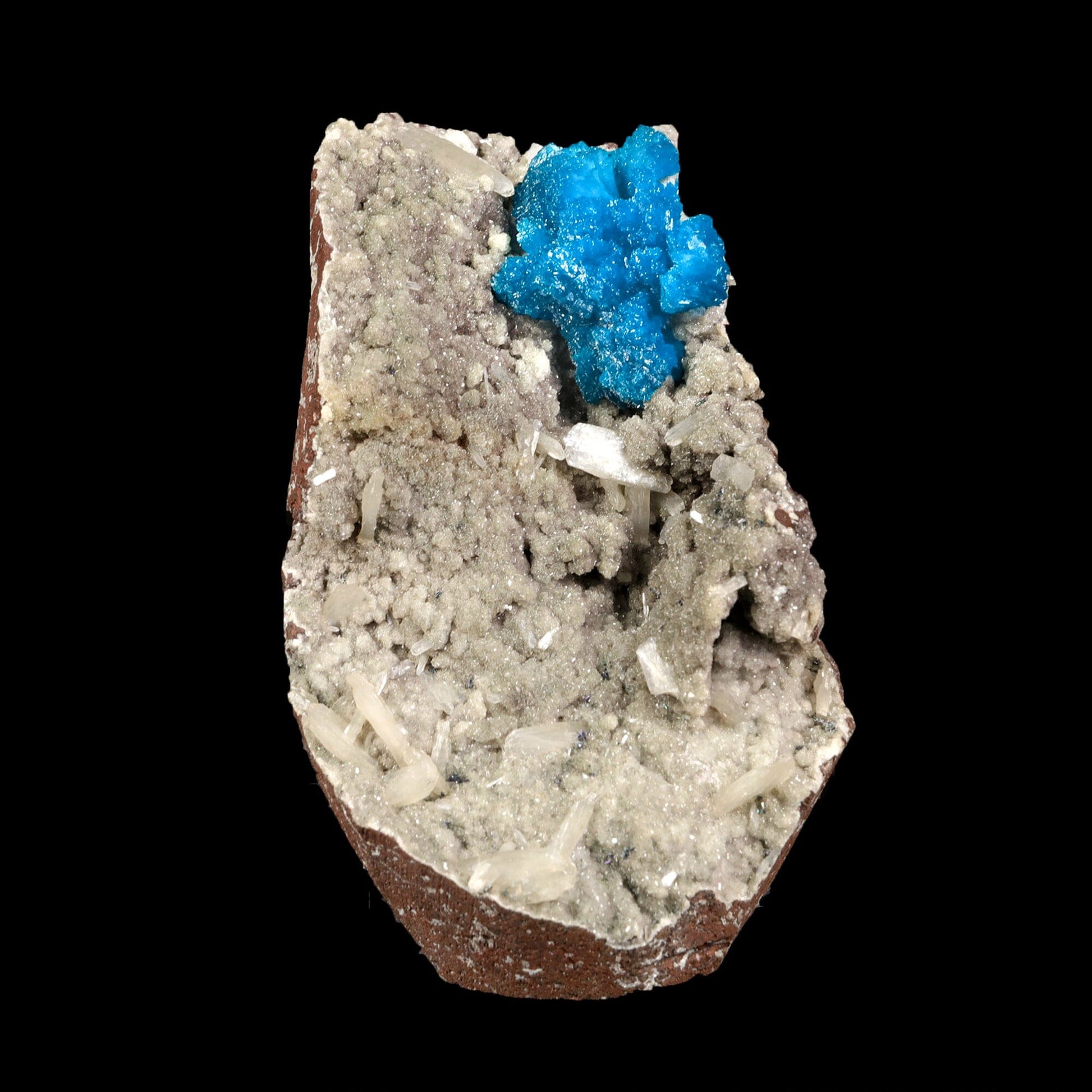 Cavansite on Heulandite (Rare Find) Natural Mineral Specimen # B 7070 Cavansite Superb Minerals 