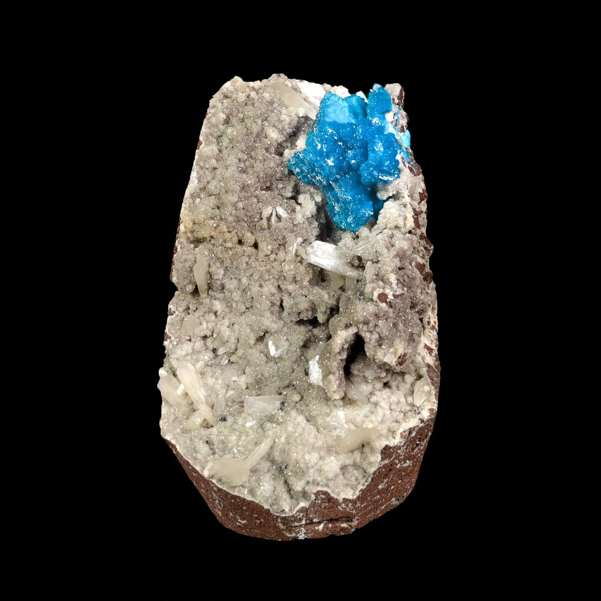 Cavansite on Heulandite (Rare Find) Natural Mineral Specimen # B 7070 Cavansite Superb Minerals 