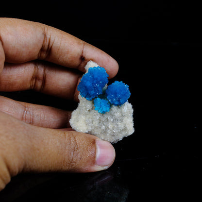 Cavansite on Heulandite (Rare Find) Natural Mineral Specimen # B 7099