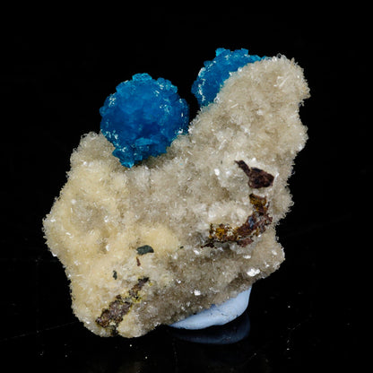 Cavansite on Heulandite (Rare Find) Natural Mineral Specimen # B 7099