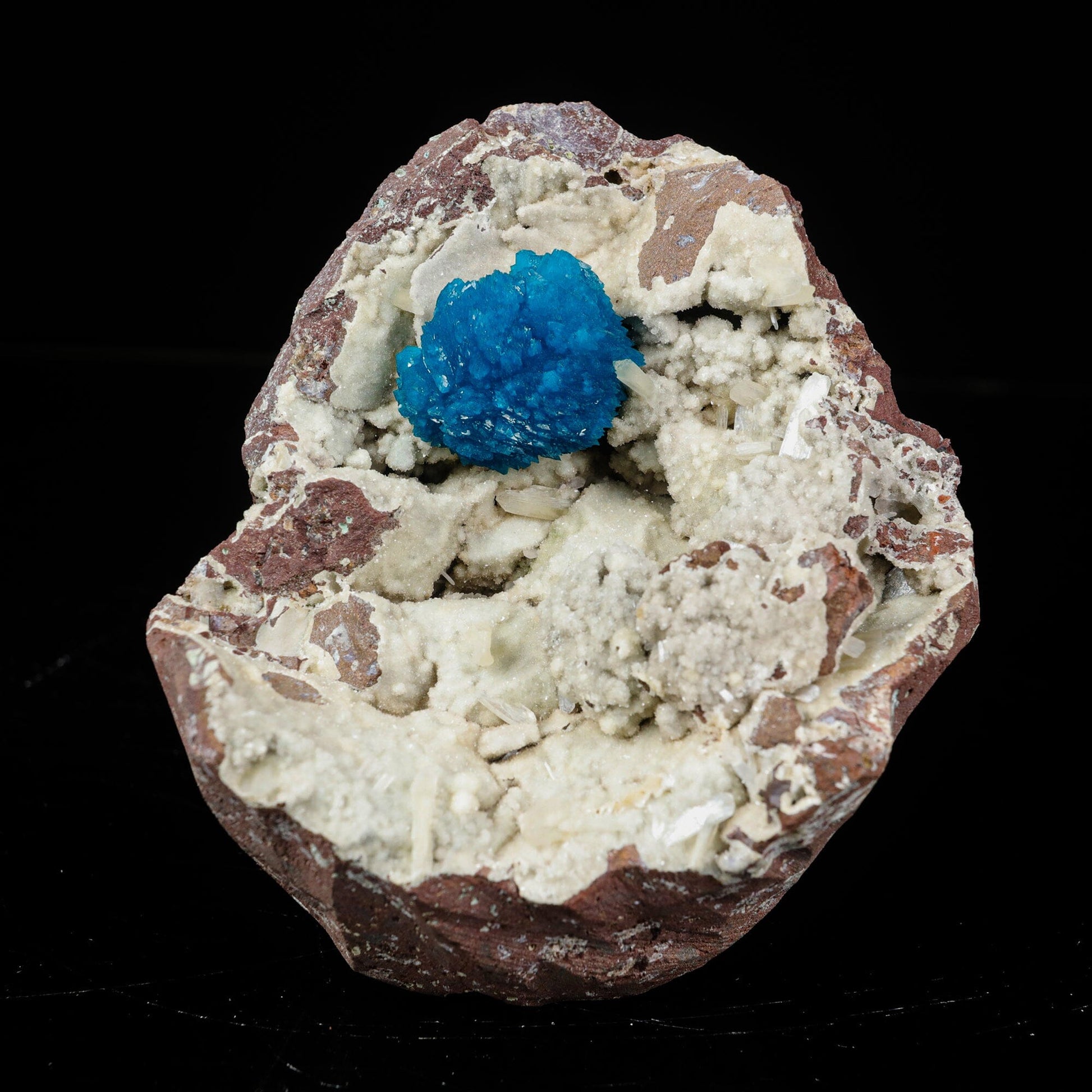 Cavansite on Heulandite (Rare Find) Natural Mineral Specimen # B 7101