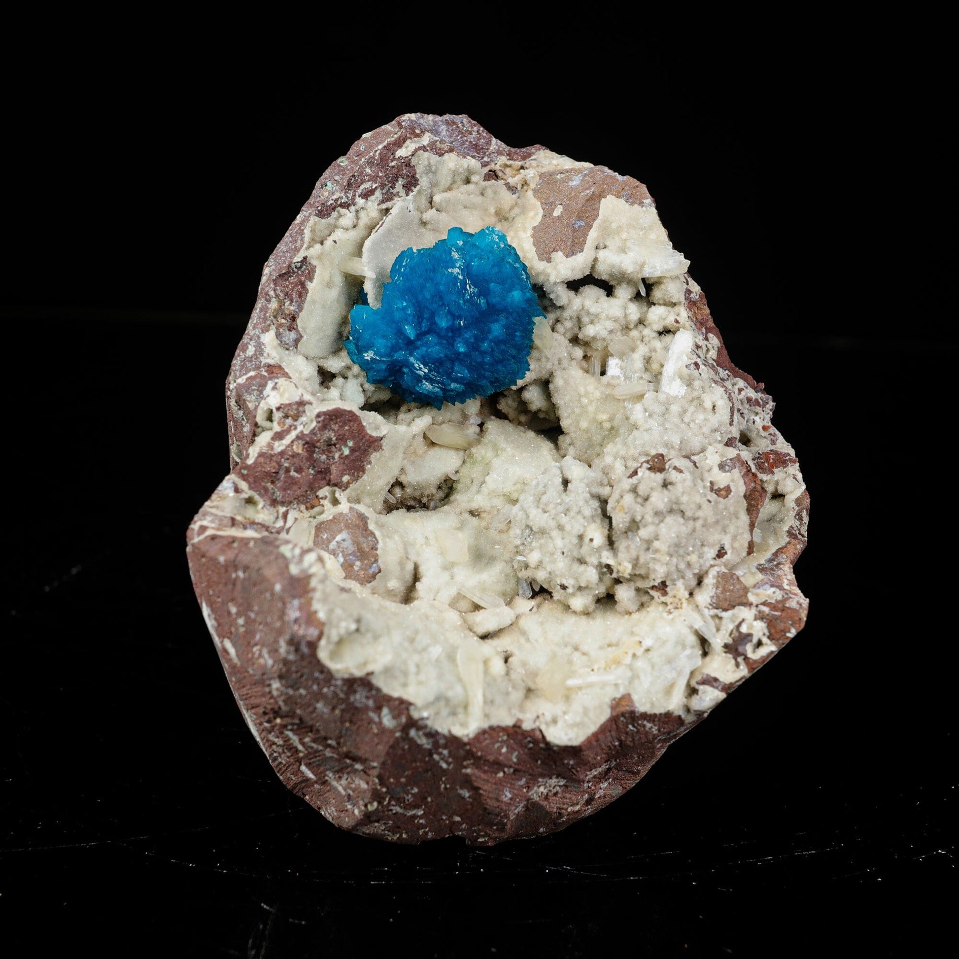 Cavansite on Heulandite (Rare Find) Natural Mineral Specimen # B 7101