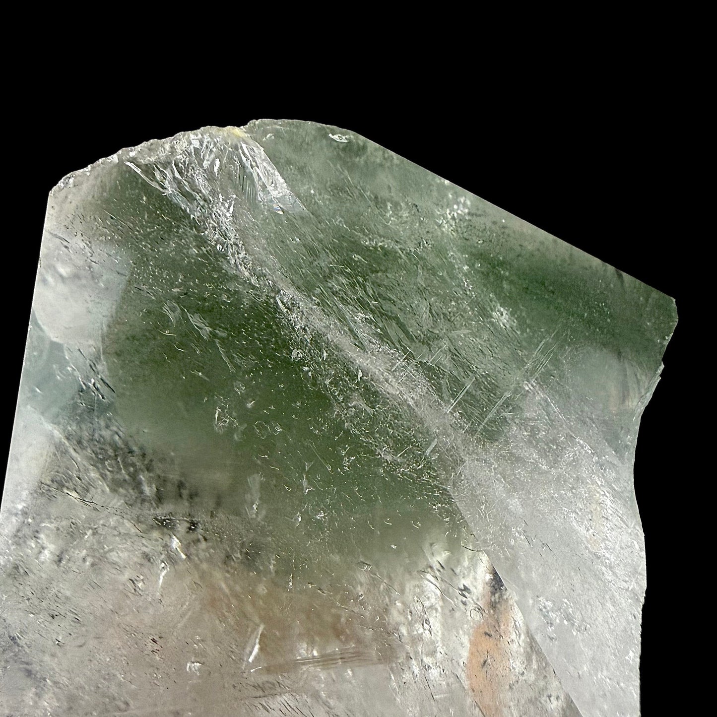 Chlorite in Clear Quart Point | SELF STANDING | Large Quartz Point | Fine Mineral | Superb Minerals | Collectors Piece Quartz Superb Minerals 