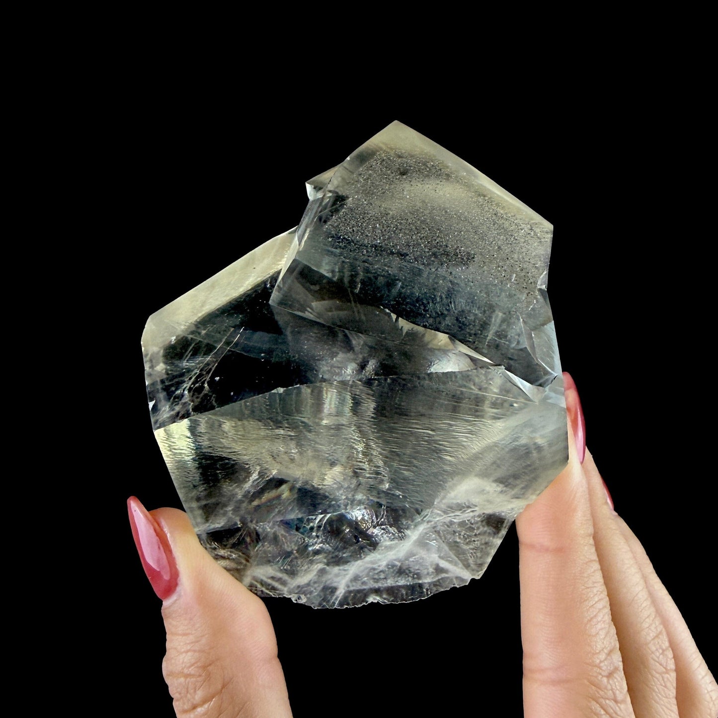 Clear Calcite Natural Mineral Specimen from Jalgaon, Maharashtra DKT115 Calcite Superb Minerals 