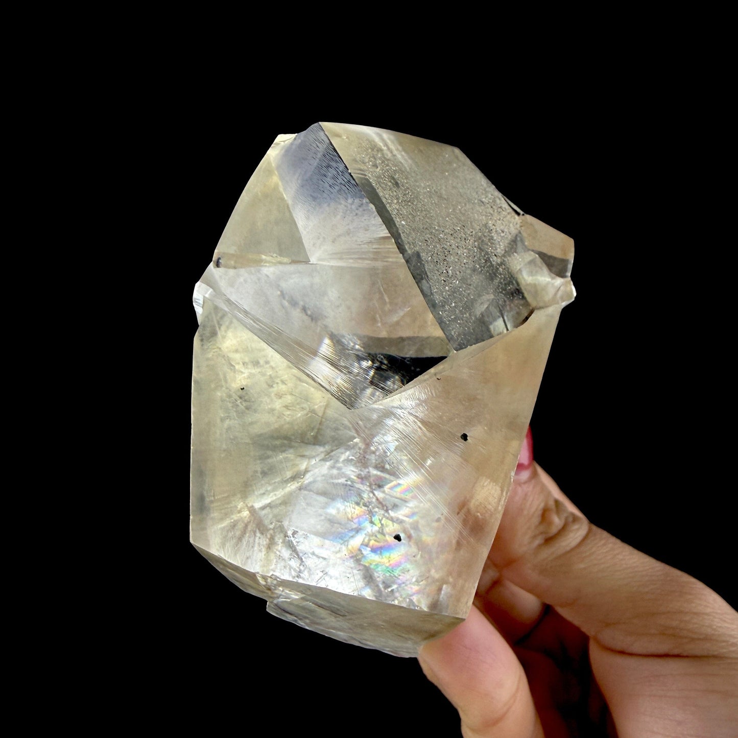 Clear Calcite Natural Mineral Specimen from Jalgaon, Maharashtra DKT115 Calcite Superb Minerals 