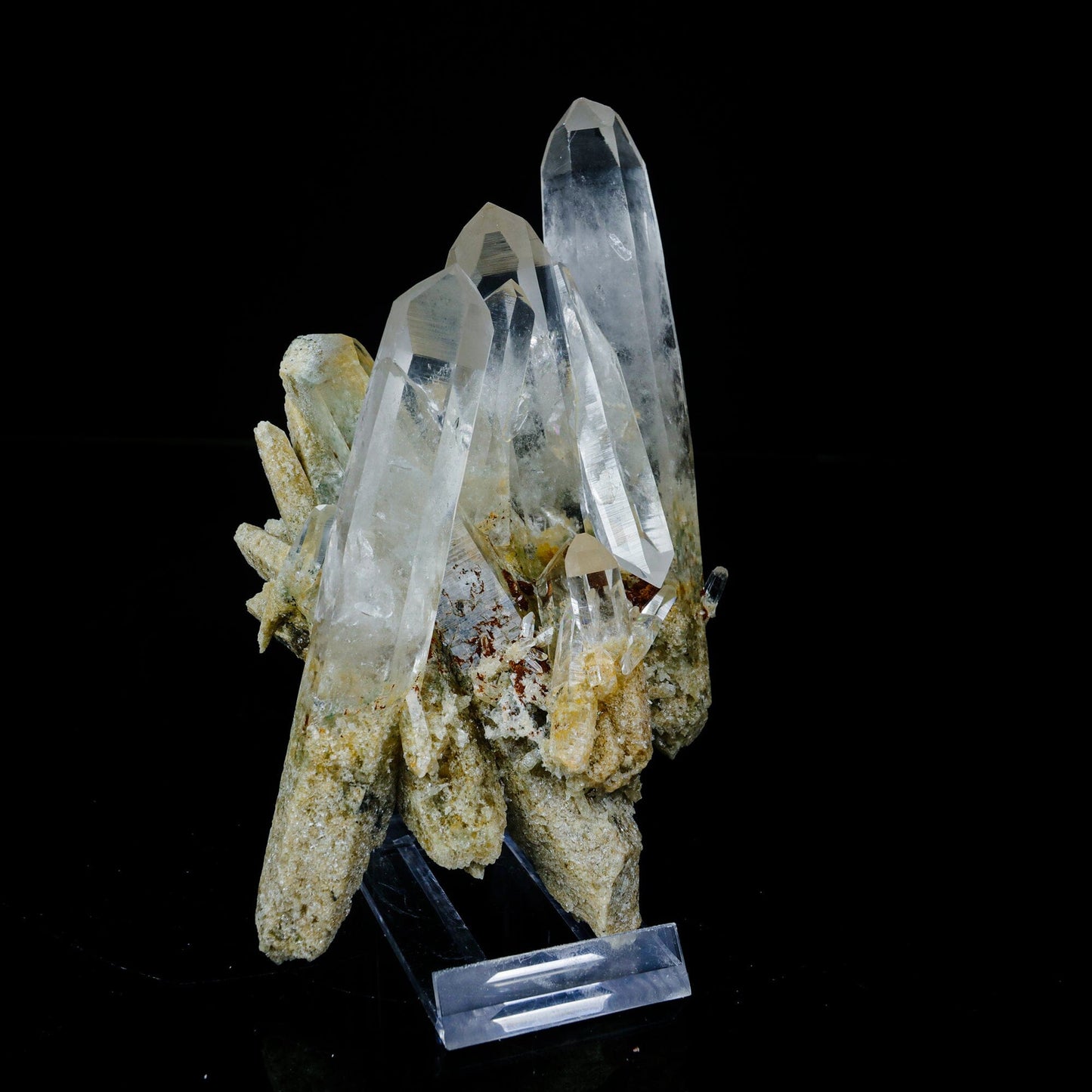 Clear Quartz Cluster – High-Vibration Crystal Points Mineral Specimen # B 7091 QUARTZ Superb Minerals 