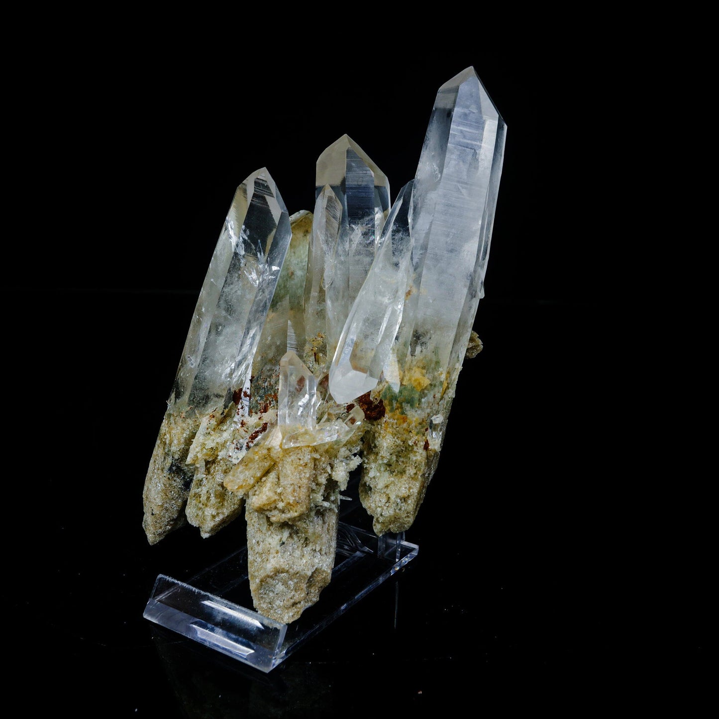 Clear Quartz Cluster – High-Vibration Crystal Points Mineral Specimen # B 7091 QUARTZ Superb Minerals 