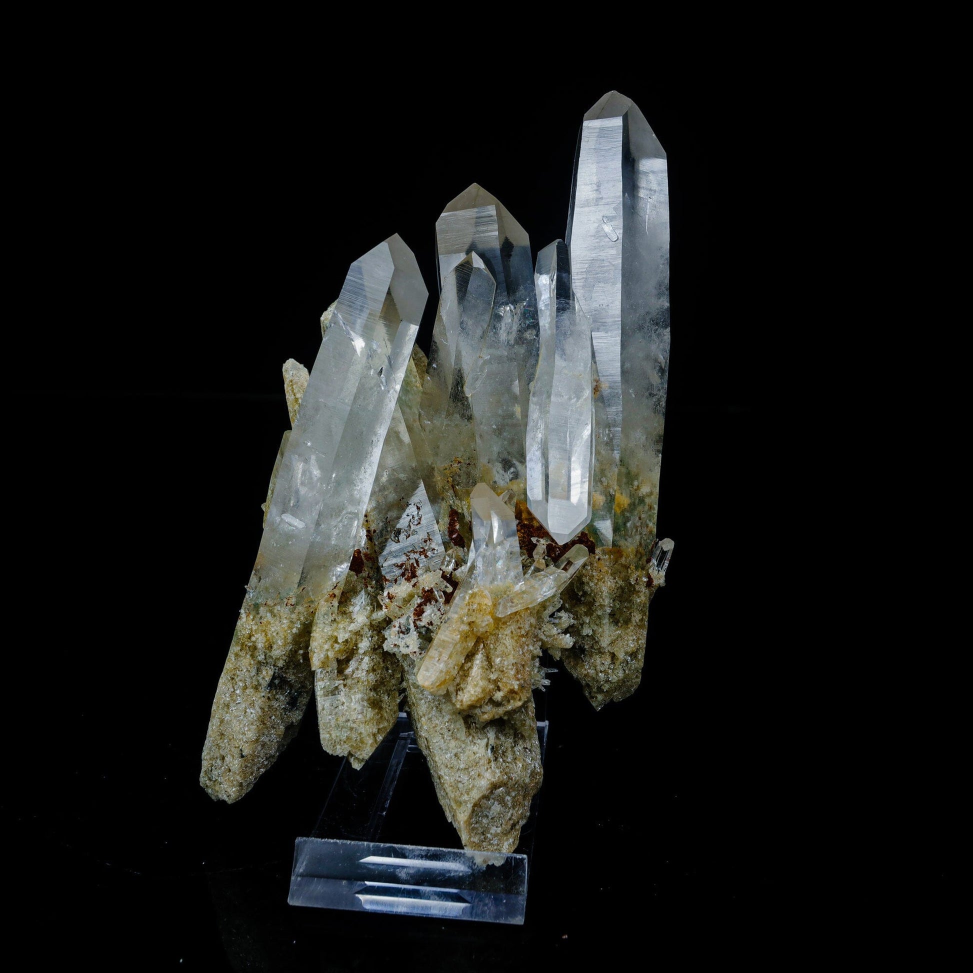 Clear Quartz Cluster – High-Vibration Crystal Points Mineral Specimen # B 7091 QUARTZ Superb Minerals 