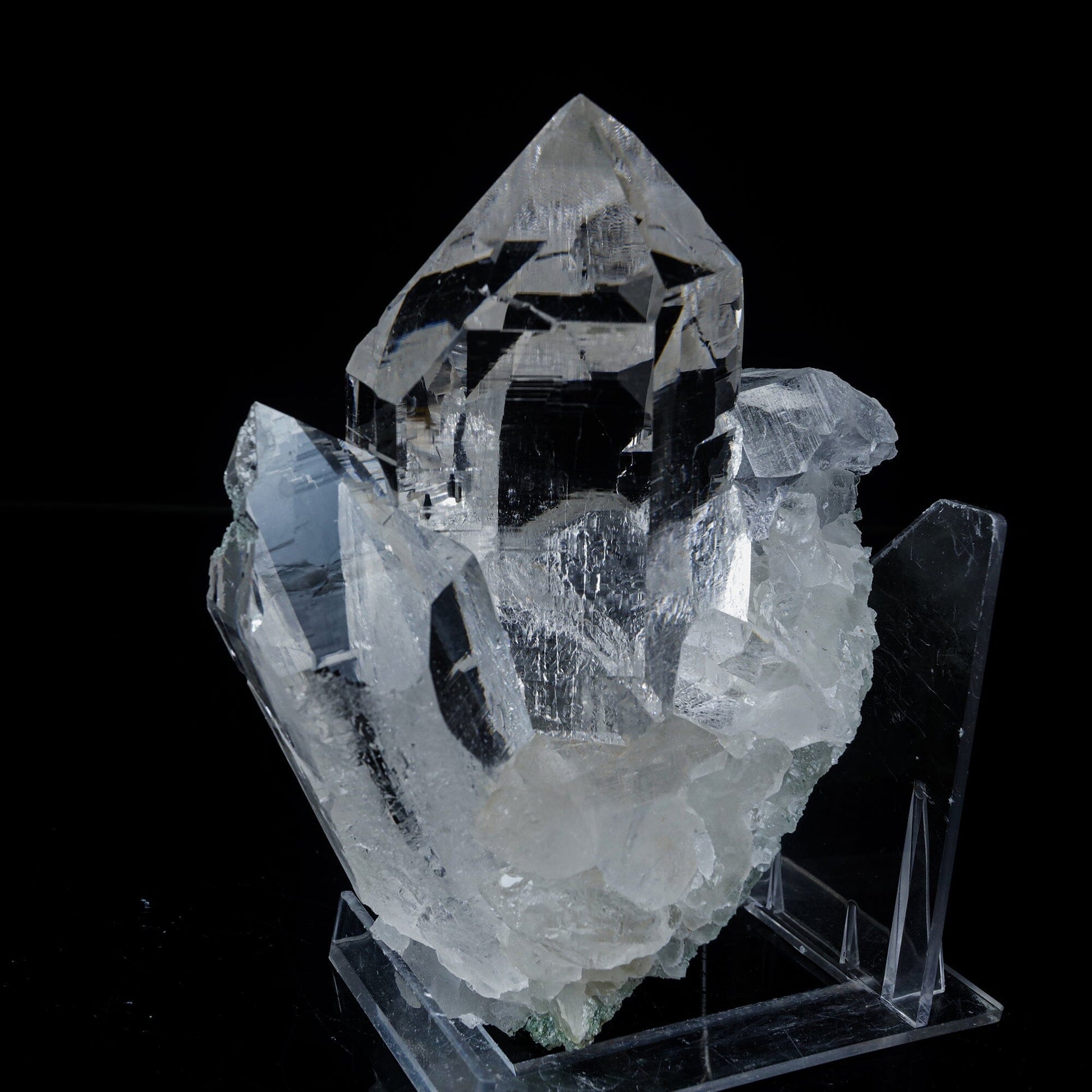 Clear Quartz Cluster – High-Vibration Crystal Points Mineral Specimen # B 7118 QUARTZ Superb Minerals 