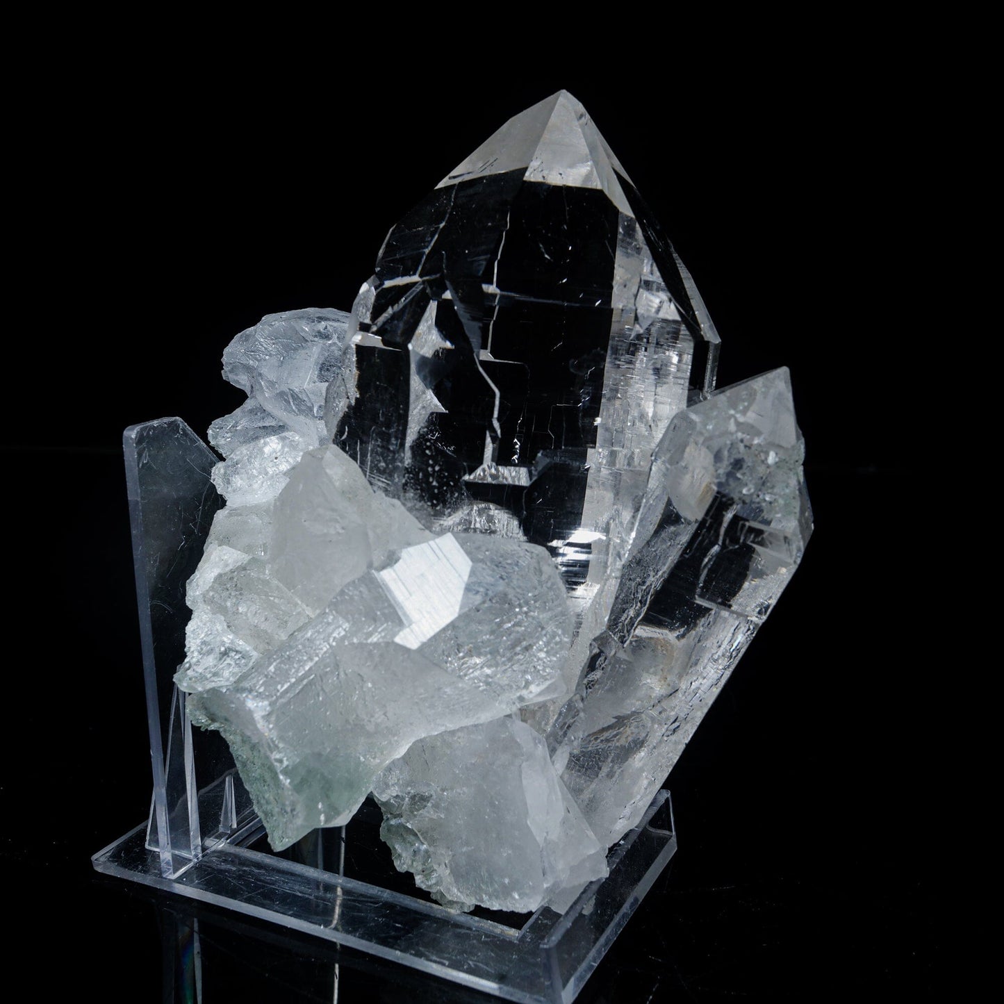 Clear Quartz Cluster – High-Vibration Crystal Points Mineral Specimen # B 7118 QUARTZ Superb Minerals 