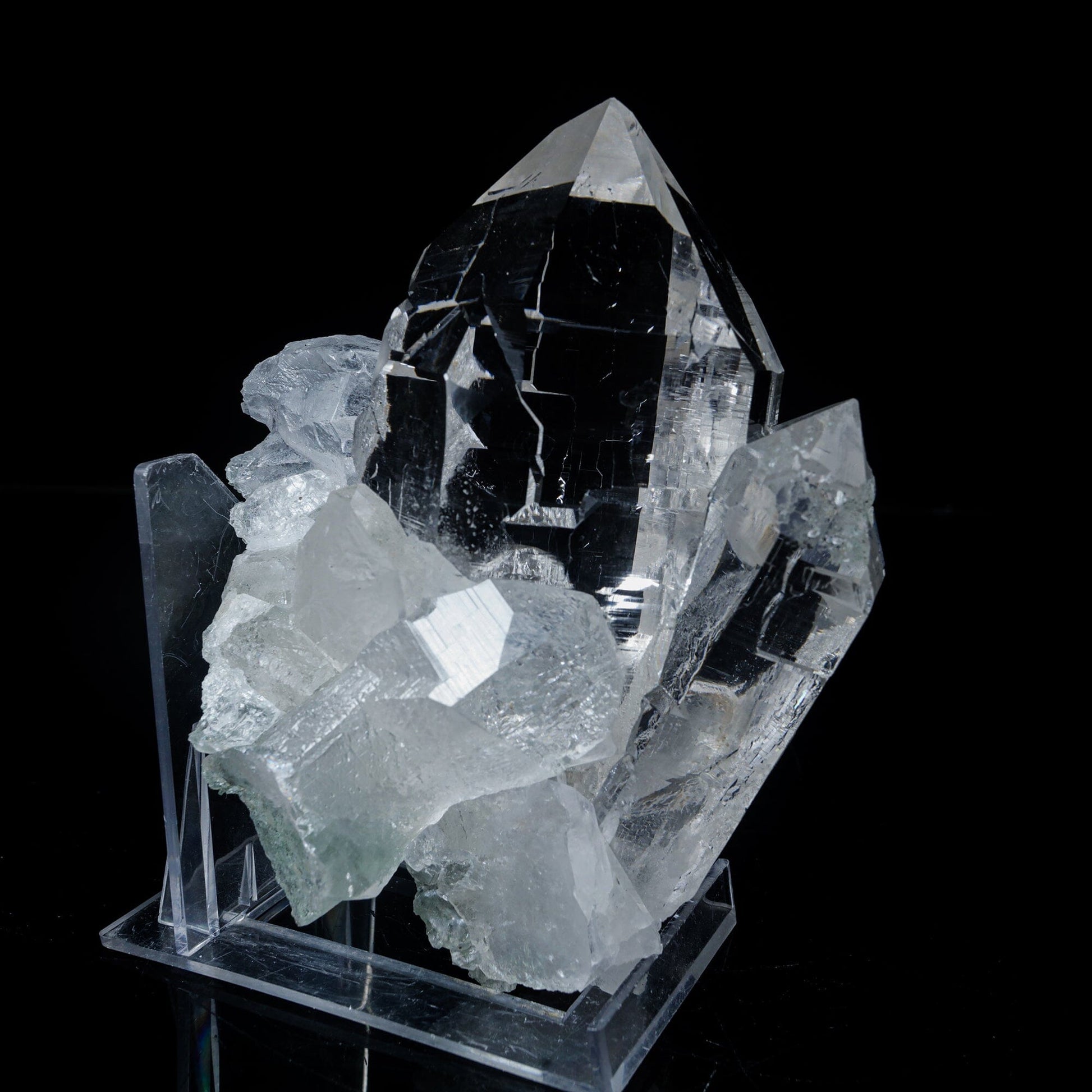 Clear Quartz Cluster – High-Vibration Crystal Points Mineral Specimen # B 7118 QUARTZ Superb Minerals 