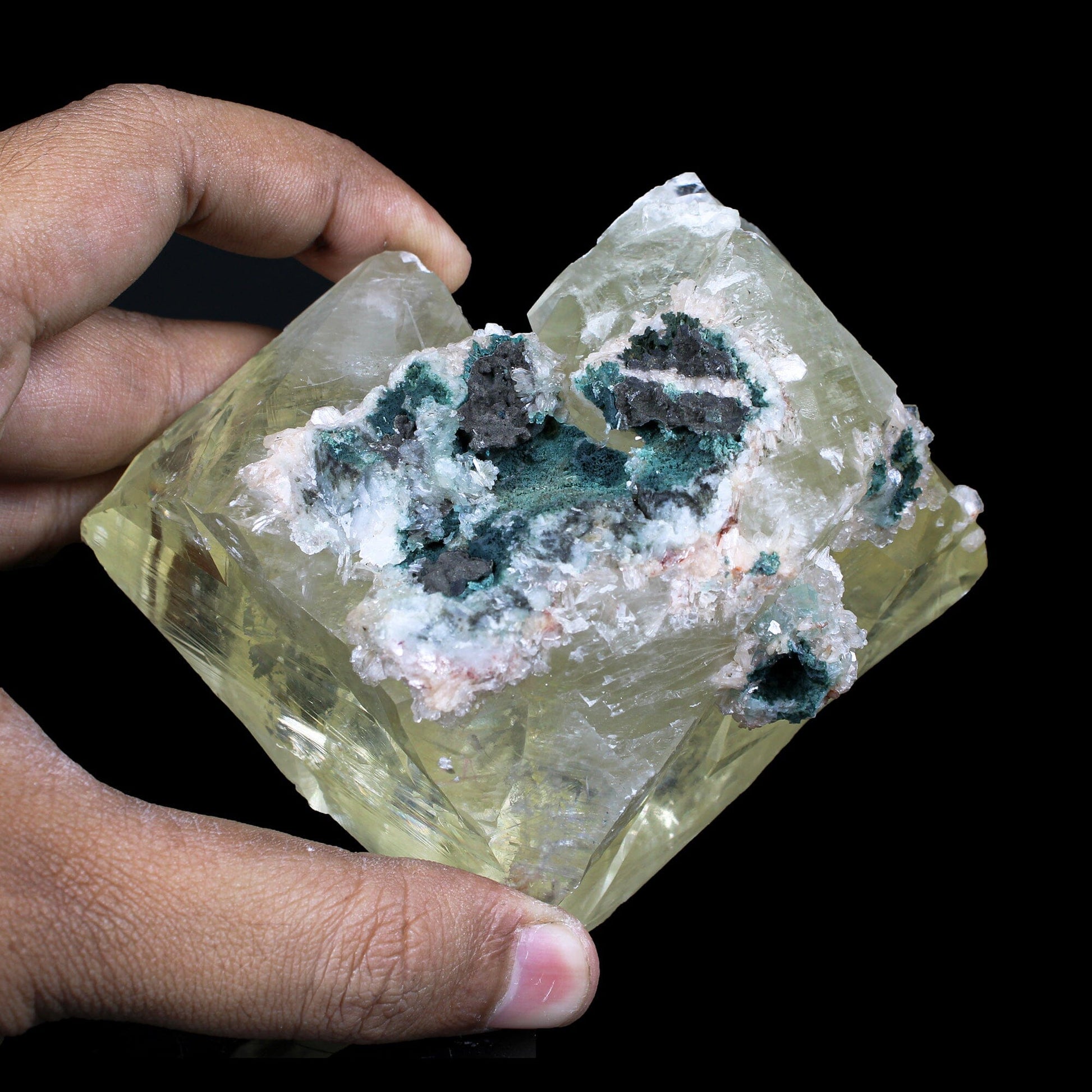 Collectors Grade - Gemmy Calcite Rare Natural Indian Mineral Specimen # B 7180 Calcite Superb Minerals 