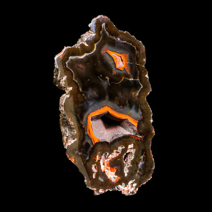 Crater Agate – Fluorescent Chalcedony Quartz Specimen from Chubut , Argentina (UV Reactive) # B 7184 Crater Agate Superb Minerals 