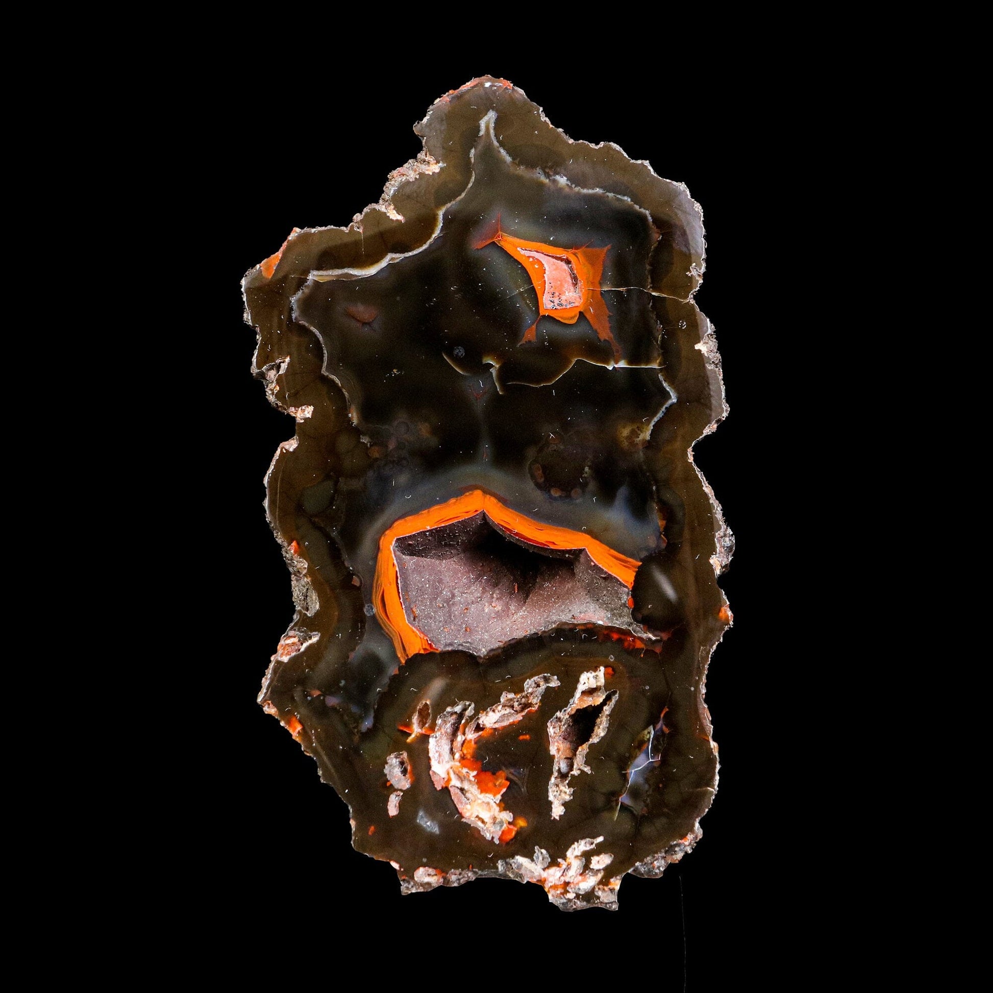 Crater Agate – Fluorescent Chalcedony Quartz Specimen from Chubut , Argentina (UV Reactive) # B 7184 Crater Agate Superb Minerals 