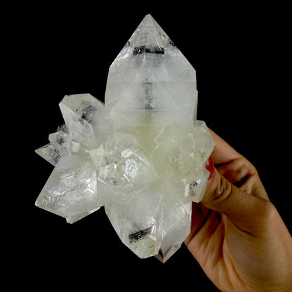 Doubly Terminated Light Green Apophyllite Crystal Cluster – Zeolite Mineral Specimen from Jalgaon # DKT111 Apophyllite Superb Minerals 