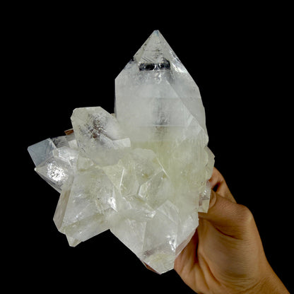 Doubly Terminated Light Green Apophyllite Crystal Cluster – Zeolite Mineral Specimen from Jalgaon # DKT111 Apophyllite Superb Minerals 