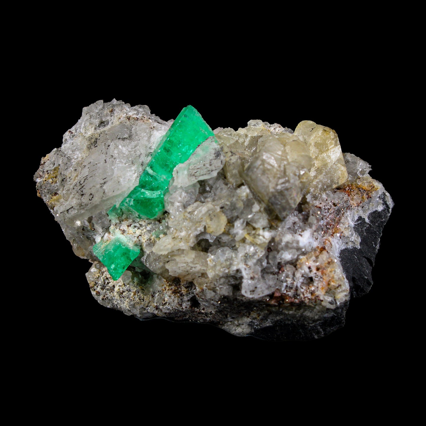 Emerald on Matrix – Premium Colombian Natural Specimen # B 7160 Emerald Superb Minerals 