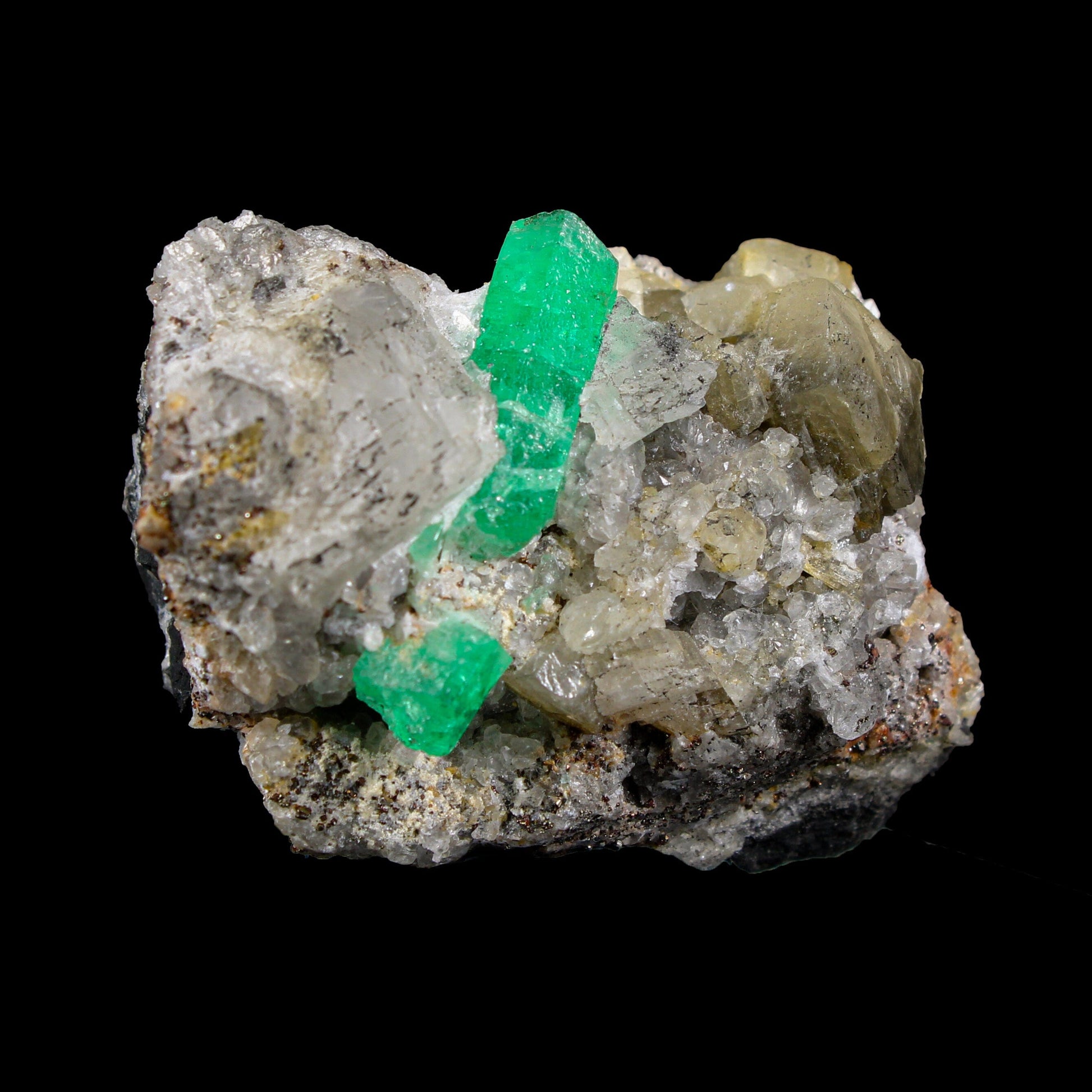 Emerald on Matrix – Premium Colombian Natural Specimen # B 7160 Emerald Superb Minerals 