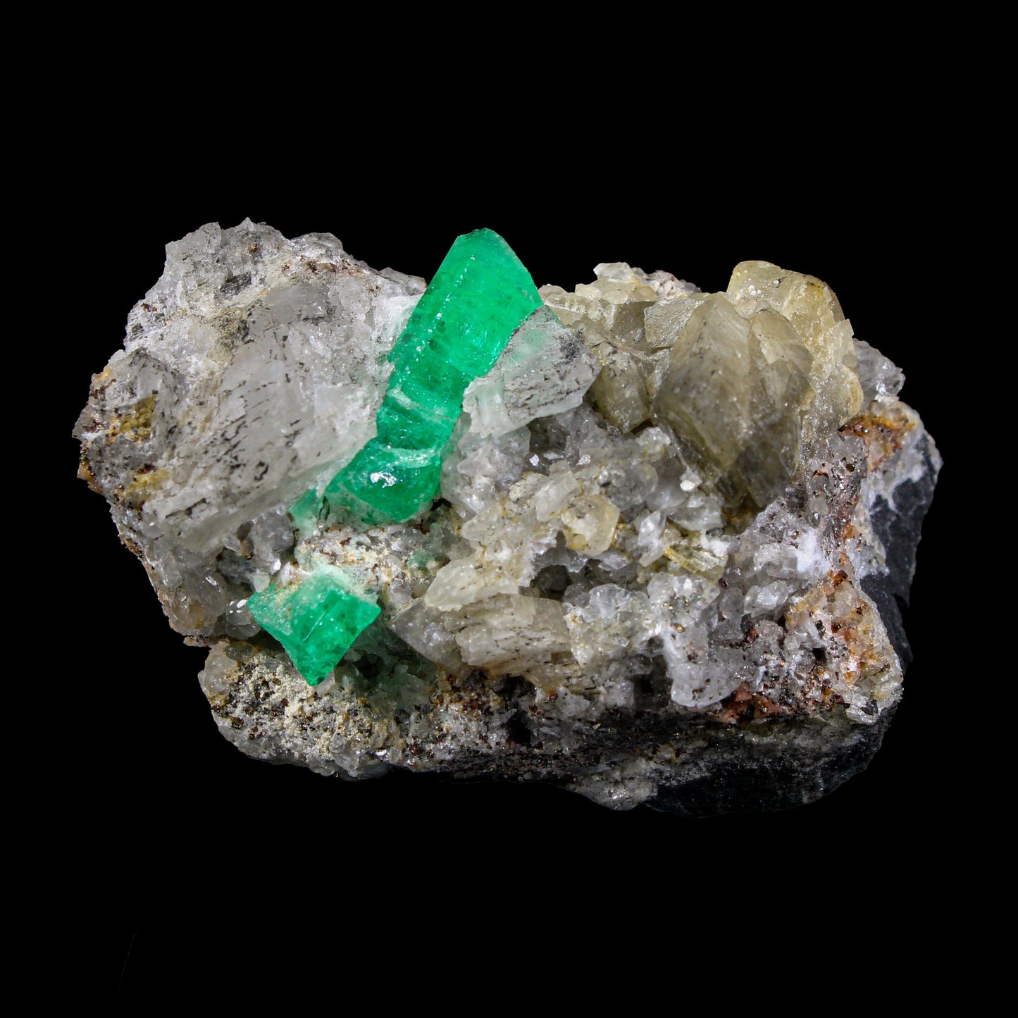 Emerald on Matrix – Premium Colombian Natural Specimen # B 7160 Emerald Superb Minerals 