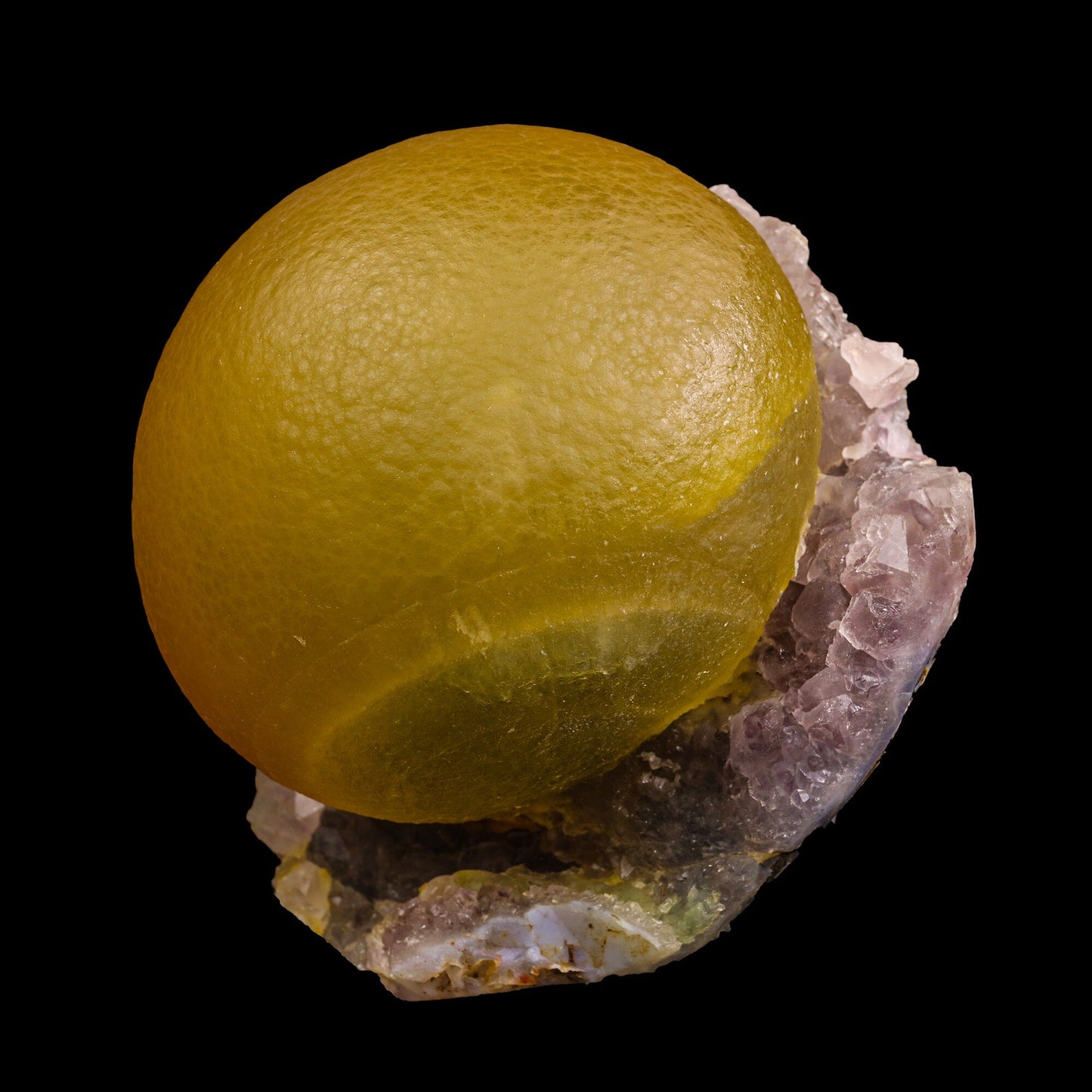 Fluorite On Amethyst  Natural mineral Specimen # B 6882