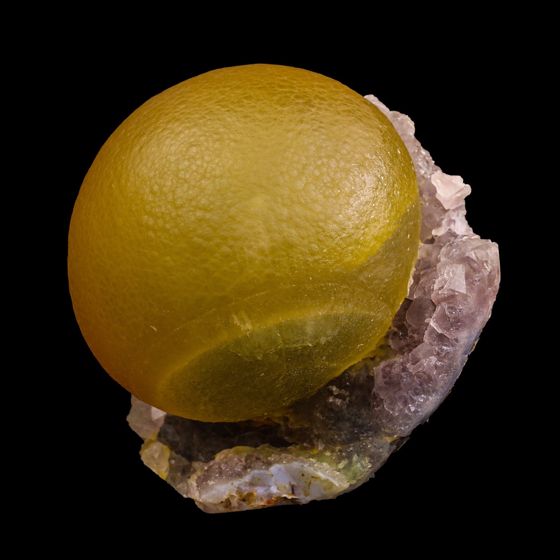 Fluorite On Amethyst  Natural mineral Specimen # B 6882